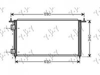 RADIATOR AER CONDITIONAT HONDA CIVIC 1999->2006 Radiator aer conditionat 60.5x32.5 TYPE R hatchback 2001->2004 PIESA NOUA ANI 1999 2000 2001 2002 2003 2004 2005 2006