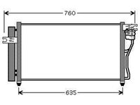 RADIATOR AER CONDITIONAT HYUNDAI ACCENT 2005->2011 Radiator aer conditionat (61x35) 1.4i - 1.6i 16V PIESA NOUA ANI 2005 2006 2007 2008 2009 2010 2011