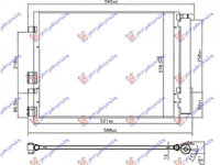 RADIATOR AER CONDITIONAT HYUNDAI i20 2008->2015 Radiator aer conditionat 1.1-1.6 CRDi diesel 500x360x12 2008->2012 PIESA NOUA ANI 2008 2009 2010 2011 2012 2013 2014 2015