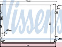 Radiator aer conditionat KIA SORENTO I (JC) (2002 - 2016) NISSENS 94636