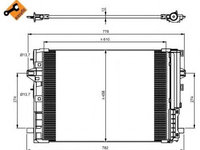 Radiator aer conditionat MERCEDES B-CLASS (W246, W242) (2011 - 2016) NRF 350081