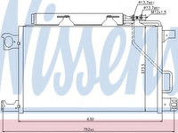 Radiator aer conditionat MERCEDES C-CLASS (W203) (2000 - 2007) NISSENS 94794