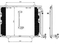 Radiator aer conditionat MERCEDES CLK Cabriolet (A208) (1998 - 2002) NRF 35214