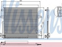 Radiator aer conditionat MERCEDES M-CLASS (W164) (2005 - 2016) NISSENS 940066