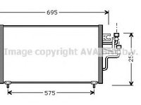 Radiator aer conditionat MITSUBISHI COLT Mk V (CJ_, CP_) (1995 - 2003) AVA QUALITY COOLING MT5119