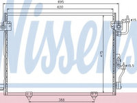 Radiator aer conditionat MITSUBISHI PAJERO/SHOGUN III autoturism de teren, deschis (V6_W, V7_W) (2000 - 2006) NISSENS 94864