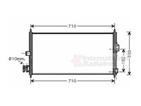 RADIATOR AER CONDITIONAT NISSAN ALMERA 2000->2006 Radiator aer conditionat 2002-> 69x30 PIESA NOUA ANI 2000 2001 2002 2003 2004 2005 2006