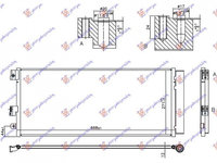 RADIATOR AER CONDITIONAT OPEL ADAM 2012-> Radiator aer conditionat 1.0-1.4 TURBO benzina 637x280x12 PIESA NOUA ANI 2012 2013 2014 2015 2016 2017