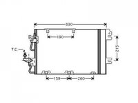 RADIATOR AER CONDITIONAT OPEL ASTRA H 2004->2009 Radiator aer conditionat 1 8 - 2 2i 16V 55 5x38 2x1 2 PIESA NOUA ANI 2004 2005 2006 2007 2008 2009