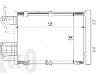 Radiator aer conditionat OPEL ASTRA H Van (L70) (2004 - 2016) LORO 037-016-0035