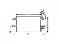 RADIATOR AER CONDITIONAT OPEL MERIVA 2003->2010 Radiator aer conditionat 1 4 - 1 6 - 1 8 50 4x36 4x1 8 PIESA NOUA ANI 2003 2004 2005 2006 2007 2008 2009 2010