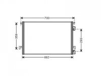 RADIATOR AER CONDITIONAT OPEL VECTRA C 04.2002-> Radiator aer conditionat 62 5x41 5 1 9CDTI PIESA NOUA ANI 2002 2003 2004 2005 2006 2007 2008
