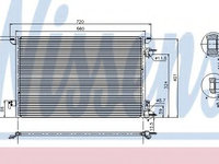 Radiator aer conditionat OPEL VECTRA C GTS (2002 - 2016) NISSENS 94598