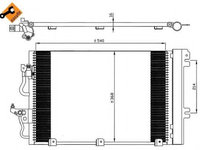 Radiator aer conditionat OPEL ZAFIRA B Van (2005 - 2016) NRF 35555