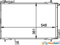 RADIATOR AER CONDITIONAT PEUGEOT 206 .98-03