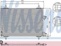 Radiator aer conditionat PEUGEOT 307 CC (3B) (2003 - 2016) NISSENS 94570