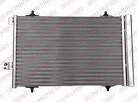 Radiator aer conditionat PEUGEOT 407 cupe (6C_) (2005 - 2016) DELPHI TSP0225665