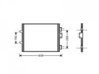 RADIATOR AER CONDITIONAT RENAULT CLIO 2 02.1998->2007 Radiator aer conditionat 1 5 DCi 51 4x38 2001->2005 PIESA NOUA ANI 1998 1999 2000 2001 2002 2003 2004 2005 2006