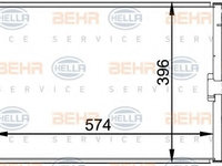 Radiator aer conditionat RENAULT MEGANE I (BA0/1_) (1995 - 2004) HELLA 8FC 351 037-751