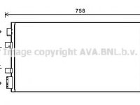 Radiator aer conditionat RENAULT MEGANE III hatchback (BZ0_) (2008 - 2016) AVA QUALITY COOLING RTA5483D