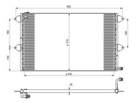 RADIATOR AER CONDITIONAT SEAT CORDOBA IBIZA din 1993 pana in 1999 VOLKSWAGEN CADDY din 1995 pana in 2004