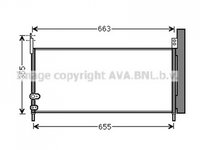 RADIATOR AER CONDITIONAT TOYOTA AURIS 2006->2012 Radiator aer conditionat 64x29x1,6 1 8i 16V HYBRID PIESA NOUA ANI 2006 2007 2008 2009 2010 2011 2012