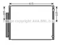 RADIATOR AER CONDITIONAT TOYOTA LAND CRUISER 2002->2007 Radiator aer conditionat 62 7x50 3x1 6 PIESA NOUA ANI 2002 2003 2004 2005 2006 2007 2008 2009 2010