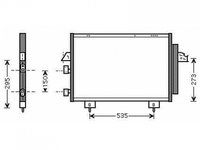 RADIATOR AER CONDITIONAT TOYOTA RAV 4 2000->2006 Radiator aer conditionat 73x37 7 PIESA NOUA ANI 2000 2001 2002 2003 2004 2005 2006