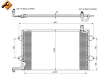 Radiator aer conditionat VW GOLF 3 Estate (1H5) (1993 - 1999) NRF 35584