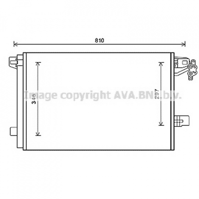 RADIATOR AER CONDITIONAT VW Transporter T5 2003->2014 Radiator aer conditionat 2 0 T D 67,5x44 PIESA NOUA ANI 2003 2004 2005 2006 2007 2008 2009 2010 2011 2012 2013 2014