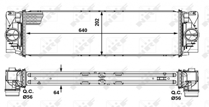 Crafter Header Radiator Radiator Aer intercooler Volkswagen VW Crafter 1 (facelift) 2012 2013 ...