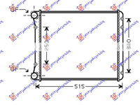 RADIATOR APA 1.2-1.4-1.6 16V FSI+TDI(46.8Χ39.5) (VALEO CLASIC) - AUDI A2 00-05, AUDI, AUDI A2 00-05, 030606305