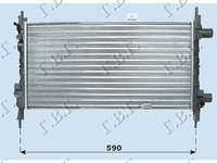 RADIATOR APA 1,2CC (53x29) - OPEL KADETT E 88-90, OPEL, OPEL KADETT E 88-90, 046006300