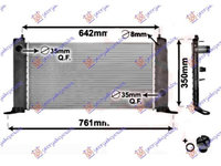 Radiator Apa 1.2i 16v +/-Ac/ (58x31)-Fiat Stilo 01-06 pentru Fiat Stilo 01-06