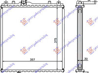 RADIATOR APA 1.3 +/- Ac/ (37,5x36) -03 JAPONIA - SUZUKI IGNIS 00-08, SUZUKI, SUZUKI IGNIS 00-08, 020406310