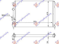 RADIATOR APA 1,4-1,6-1,8-2,20 M/A CU Α/C(58,5x41) (VALEO CLASIC) - RENAULT MEGANE SCENIC 99-03, RENAULT, RENAULT MEGANE SCENIC 99-03, 046406305
