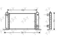 Radiator Apa 1.4-1.6i 16v +/-Ac/ (58x31)-Fiat Stilo 01-06 pentru Fiat Stilo 01-06