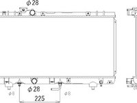 RADIATOR APA 1.5 BNZ. MANUAL-AUTOMAT (325x630x16) TOYOTA PASEO 96-99