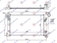 RADIATOR APA 1.8 i-VVTi AUTO BNZ.(600x350) - TOYOTA COROLLA VERSO 02-07, TOYOTA, TOYOTA COROLLA VERSO 02-07, 028206330