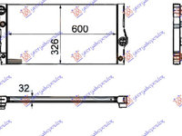 RADIATOR APA 3.0 535i/HYBRID BENZINA (: GT/F07) (600x326x32) , BMW, BMW SERIES 5 (F10/11) 10-13, 160006305