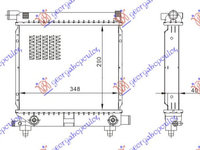 Radiator apa -Ac/ MAHLE BEHR MERCEDES 190E (W201) 84-93 cod 2015004603