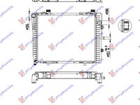 Radiator apa +/-AC MERCEDES C CLASS (W202) 93-99 MERCEDES CLK (W208) 97-02 cod 2025005203