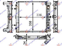 Radiator apa +/-AC PORSCHE BOXSTER (986) 96-04 cod 99610613151