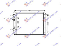 Radiator apa +/-Ac/ VALEO VW LUPO 98-05 Cod 6N0121253AE