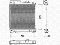 Radiator apa ALFA ROMEO 155 167 MAGNETI MARELLI 350213699000