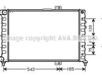 Radiator apa ALFA ROMEO 166 936 AVA L2075