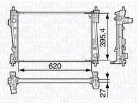 Radiator apa ALFA ROMEO GIULIETTA 940 MAGNETI MARELLI 350213131300