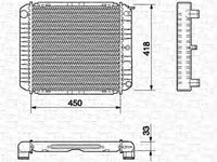 Radiator apa ALFA ROMEO GTV 916C MAGNETI MARELLI 350213657000