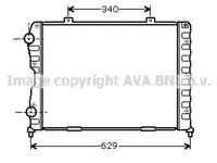 Radiator apa ALFA ROMEO SPIDER 916 916S AVA L2089