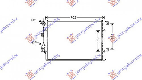 RADIATOR APA AUDI A3 8P 2003->2012 Radiator a